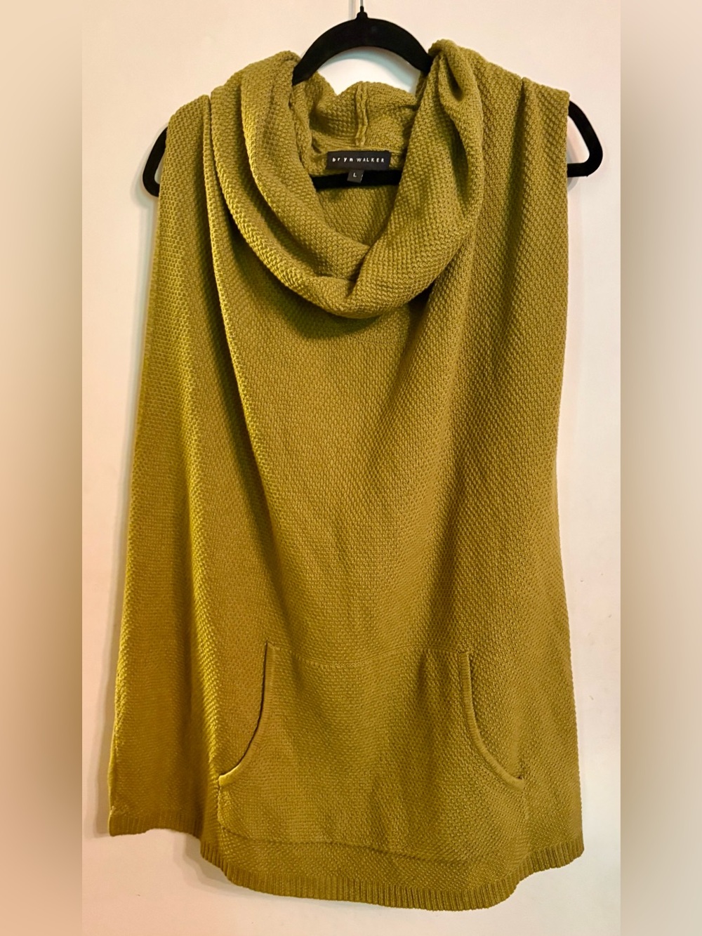 bryn Walker Cowl Neck Tunic Sweater Vest size large